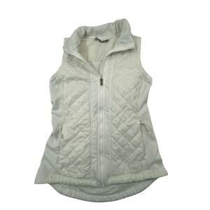 Athleta Rock Ridge PrimaLoft Vest Womens White Quilted Puffer Womens Small